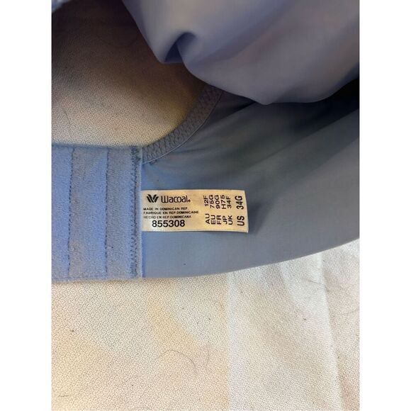 Wacoal blue 34G bra rn#61049 style 855308 - Picture 4 of 4